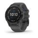 GARMIN FENIX6 PRO SOLAR, BLACK/SLATE BAND (MAP/MUSIC) 010-02410-11 - GARMIN - BRANDS