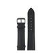 LEATHER STRAP JUNKERS 22MM - BLACK/BLACK BUCKLE - STRAPS - ACCESSORIES