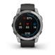 GARMIN FENIX 7 PRO SILVER/ GRAPHITE SILICONE BAND - 010-02540-01 - FENIX 7 - BRANDS