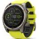 GARMIN FENIX® 8 – 51 MM, SOLAR, SAPPHIRE SAPPHIRE, TITANIUM S YELLOW/GRAPHITE SILIKONOVÝM ŘEMÍNKEM 010-02907-21 - FENIX 8 51MM - ZNAČKY