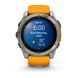 GARMIN FENIX® 8 – 51 MM, AMOLED SAPPHIRE, TITANIUM S ORANGE/GRAPHITE SILIKONOVÝM ŘEMÍNKEM 010-02905-11 - FENIX 8 51MM - ZNAČKY