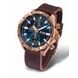 KOŽENÝ ŘEMÍNEK VOSTOK EUROPE PRO ALMAZ 6S11-320B262 - HNĚDÝ/ROSE GOLD SPONA - ŘEMÍNKY - OSTATNÍ