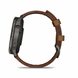 GARMIN VENU® 4 - 45 MM SLATE / BLACK SILICONE STRAP AND BROWN LEATHER STRAP 010-03014-03 - VENU 4 - BRANDS