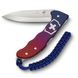 KNIFE VICTORINOX EVOKE ALOX, BLUE/RED 0.9415.D221 - POCKET KNIVES - ACCESSORIES