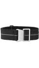 ELASTIC NYLON STRAP, BLACK-LIGHT GREY - STRAPS - ACCESSORIES