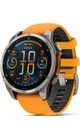 GARMIN FENIX® 8 – 47 MM, AMOLED SAPPHIRE, TITANIUM S ORANGE/GRAPHITE SILIKONOVÝM ŘEMÍNKEM 010-02904-11 - FENIX 8 47MM - ZNAČKY