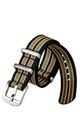 STRAP NATO SPORTS STRIPES BLACK-YELLOW-GREY - STRAPS - ACCESSORIES