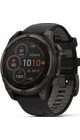 GARMIN FENIX® 8 – 47 MM, SOLAR, SAPPHIRE SAPPHIRE, CARBON GREY DLC TITANIUM S BLACK/GRAY SILIKONOVÝM ŘEMÍNKEM 010-02906-11 - FENIX 8 47MM - ZNAČKY