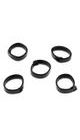BLACK LEATHER EYELET 22 MM (1PC) - STRAPS - ACCESSORIES