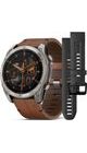 GARMIN FENIX® 8 – 51 MM, AMOLED SAPPHIRE, TITANIUM / BROWN LEATHER BAND 010-02905-40 - FENIX 8 51MM - ZNAČKY