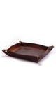 PLATOU DE DEPOZITARE DIN PIELE HELVETI (MARO ÎNCHIS) - CUTII PENTRU CEASURI - ALTELE