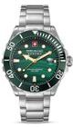 SWISS MILITARY HANOWA OFFSHORE DIVER GREEN WATER SMWGH0005804 - SWISS MILITARY HANOWA - ZNAČKY