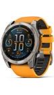 GARMIN FENIX® 8 – 51 MM, AMOLED SAPPHIRE, TITANIUM S ORANGE/GRAPHITE SILIKONOVÝM ŘEMÍNKEM 010-02905-11 - FENIX 8 51MM - ZNAČKY
