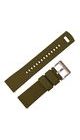 SILICONE STRAP, OLIVE/BLACK WITH SILVER BUCKLE - STRAPS - ACCESSORIES