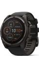 GARMIN FENIX® 8 – 51 MM, SOLAR, SAPPHIRE SAPPHIRE, CARBON GREY DLC TITANIUM S BLACK/GREY SILIKONOVÝM ŘEMÍNKEM 010-02907-11 - FENIX 8 51MM - MĂRCI