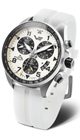 VOSTOK EUROPE SPACE RACE CHRONO LINE 6S30-325A743 - WHITE RUBBER STRAP (LUMINOUS) - SPACE RACE - BRANDS