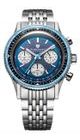 NIVADA GRENCHEN CHRONOKING RACING BLUE LAGOON - INTER. BEZEL - CHRONOMASTER - BRANDS