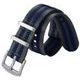 Strap NATO Sports stripes, blue-grey 22 mm