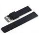 Silicone strap, black 22 mm (3)