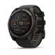 Fenix® 8 – 51 mm, Solar, Sapphire Sapphire, Carbon grey DLC titanium s Black/Grey silikonovým řemínkem 010-02907-11