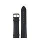 Leather strap Junkers 22mm - black/black buckle
