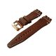 Hnědý kožený řemínek Vostok Europe 26mm pro Energia NH35-575B281 - zlatá spona