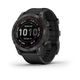 Garmin Fenix 7 Sapphire Solar Titan Carbon Gray/ Black Silicone Band - 010-02540-21