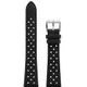 Black Leather Racing Strap Nivada Grenchen