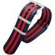 Strap NATO Sports stripes, blue-red 22 mm