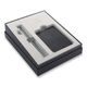 Dárková sada Kuličkové pero Parker Jotter XL Monochrome Stainless Steel CT a pouzdro na karty 1502/1550380