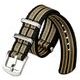 Strap NATO Sports stripes black-yellow-grey