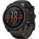 Garmin Fenix® 8 – 47 mm, AMOLED Sapphire, Carbon grey DLC titanium s Black/Gray silikonovým řemínkem 010-02904-21