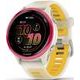 Garmin Forerunner® 570 - 42mm Raspberry hliníková luneta, poloprůhledný řemínek Bone/Mango 010-02970-02