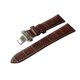 Brown leather Aviator strap for Douglas V.3.20.0.141.4 - butterfly buckle/silver