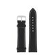 Leather strap Junkers 22mm - black/white stitching