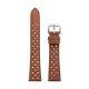 Brown Leather Racing Strap Nivada Grenchen