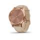 Garmin Vívomove 3 Luxe, 18K RoseGold/SandLeather Band 010-02241-21