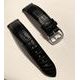 Řemínek kožený Ball černý aligátor 20 mm