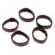 Dark brown leather eyelet 20 mm (1pc)