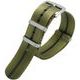 Strap NATO Sports khaki, black stripe 20 mm