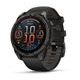 Fenix® 8 – 47 mm, AMOLED Sapphire, Carbon grey DLC titanium s Black/Gray silikonovým řemínkem 010-02904-21