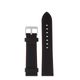 Leather strap Junkers 22mm - black/red stitching