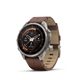 Garmin Fenix® 9 Pro inReach - 47 mm, Titanium s koženým řemínkem Walnut 010-04336-41