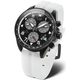 Vostok Europe Space Race Chrono Line 6S30-325C744 - White Rubber Strap (Luminescent)