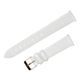 White leather strap Aviator for Douglas Moonflight V.1.33.2.251.4 - gold buckle