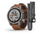 Garmin Fenix 7 PRO Sapphire Solar Style Titan Brown Leather Band 010-02540-31