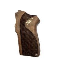 Střenky KSD Smith & Wesson 6906 ořech s bronzovým logem 1