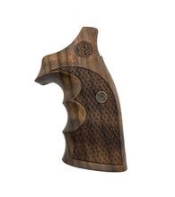 Střenky KSD Smith & Wesson K/L rám square butt Classic ořech s logem 2