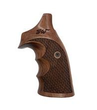 Střenky KSD Smith & Wesson K/L rám square butt Classic ořech s logem 6