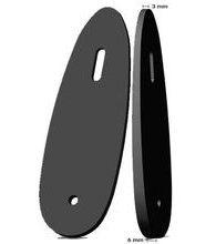 Cervellati spacer pro pažbu 3 - 6 mm rovný černá